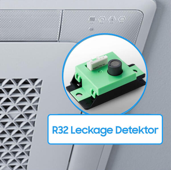 MTF Shop Samsung Klimaanlage Wärmepumpe Österreich | Hochpräziser R32 Leckage Detektor für DVM Inneneinheiten zur aktiven Überwachung und Sicherheit bei Kältemittelaustritt in Wohn- und Gewerberäumen.
